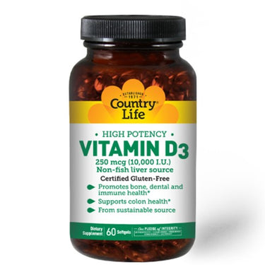 Vitamin D3 10,000 I.U - Country Life